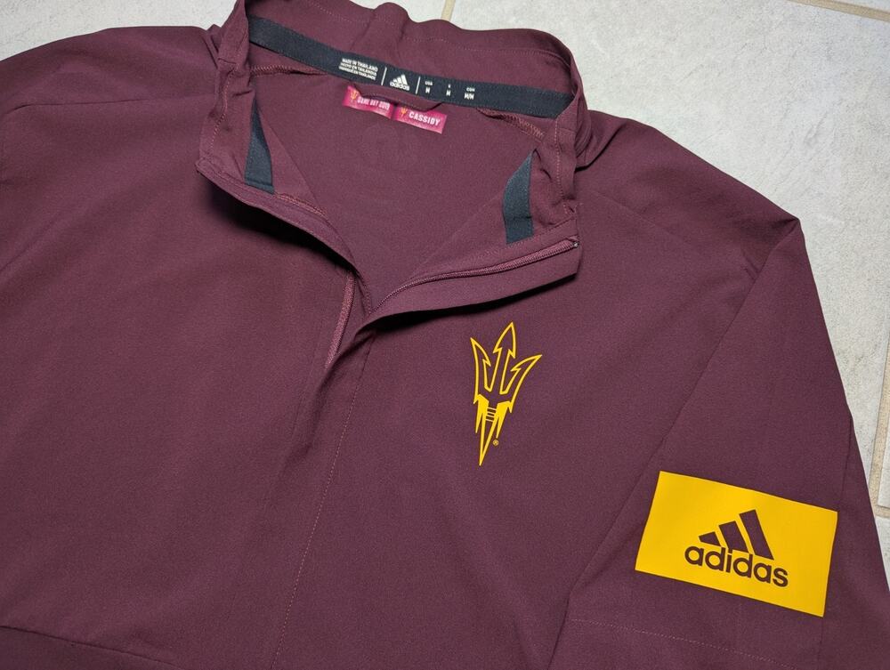 Adidas Men's Medium Arizona State Sun Devils ASU Player Issue Short Sleeve
